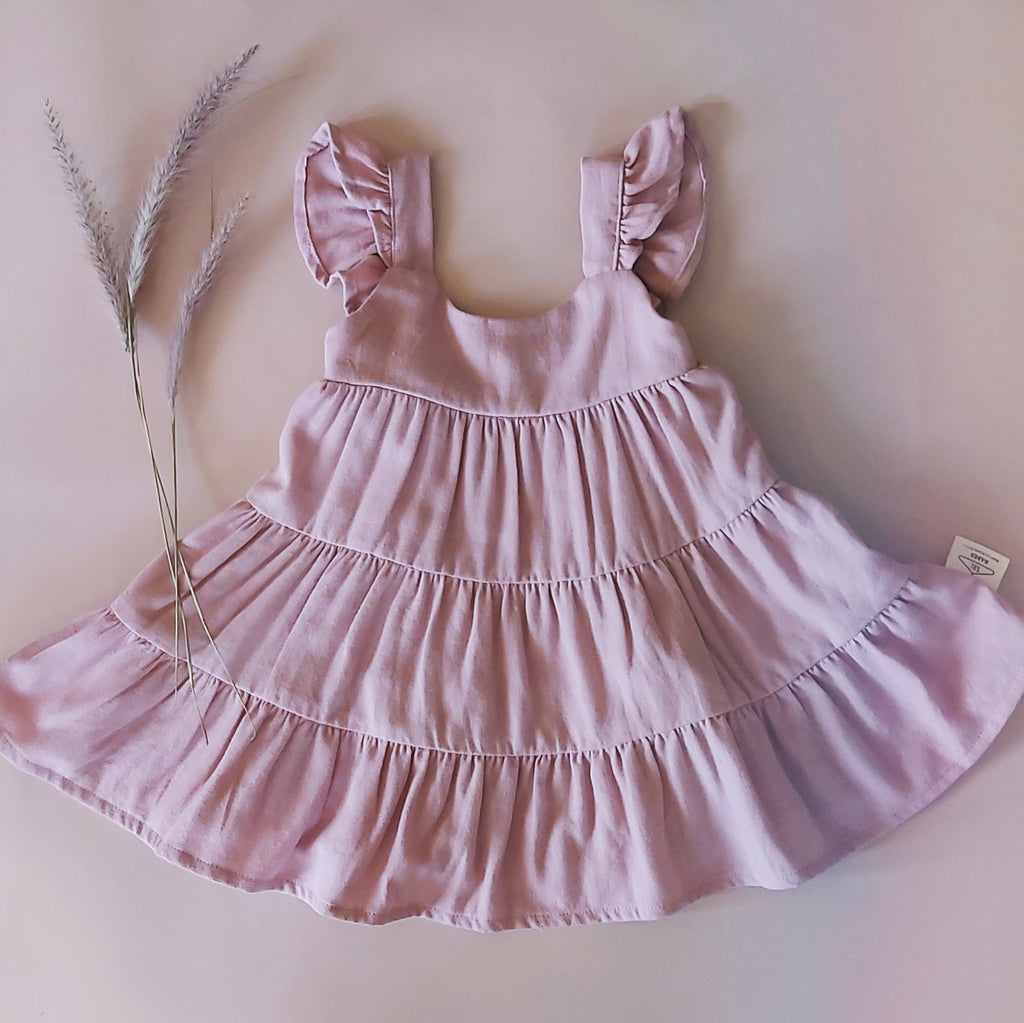 Layla Linen Dress* Dusty Pink