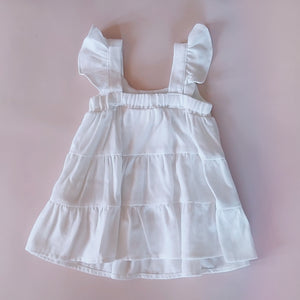 Layla Linen Dress* White